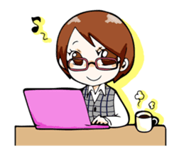 We are office girls! sticker #75861