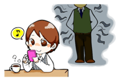 We are office girls! sticker #75863