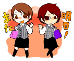 We are office girls! sticker #75890
