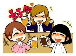 We are office girls! sticker #75892