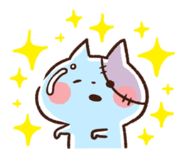 Fear!! Zombie kitten. by kanahei sticker #75898