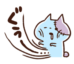 Fear!! Zombie kitten. by kanahei sticker #75907