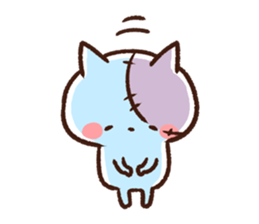 Fear!! Zombie kitten. by kanahei sticker #75916