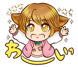 NEKOMIMI Girl's-HighSpirited sticker #76474