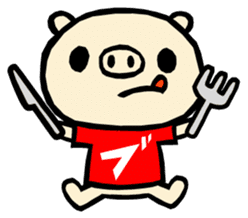 MOCHIWO"rks BUTAWO ver. sticker #76574