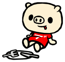 MOCHIWO"rks BUTAWO ver. sticker #76587