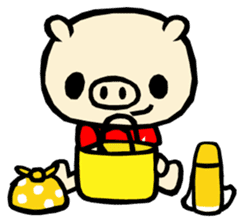 MOCHIWO"rks BUTAWO ver. sticker #76596