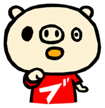 MOCHIWO"rks BUTAWO ver. sticker #76612