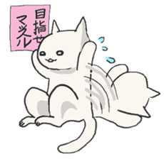 Macho Cat sticker #80278