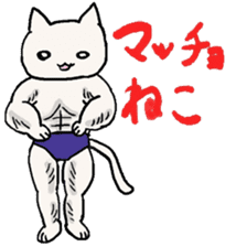 Macho Cat sticker #80280