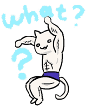 Macho Cat sticker #80295