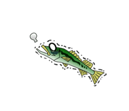 LET'S BASS FISHING!! sticker #80801