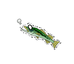LET'S BASS FISHING!! sticker #80801