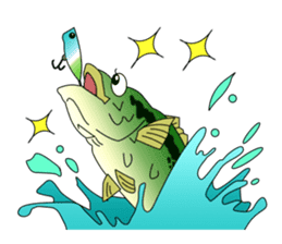 LET'S BASS FISHING!! sticker #80804