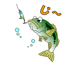 LET'S BASS FISHING!! sticker #80826