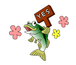LET'S BASS FISHING!! sticker #80828