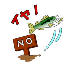 LET'S BASS FISHING!! sticker #80829