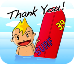 SURF STICKER sticker #81165