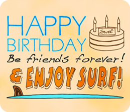 SURF STICKER sticker #81194