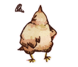 Birds STAMP zwei sticker #81646