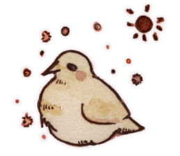 Birds STAMP zwei sticker #81647