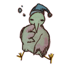 Birds STAMP zwei sticker #81651