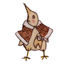Birds STAMP zwei sticker #81652