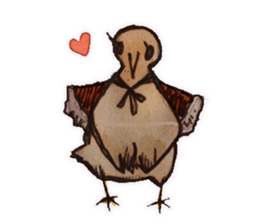 Birds STAMP zwei sticker #81661
