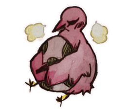 Birds STAMP zwei sticker #81671