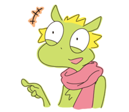 kamata&frog sticker #82175