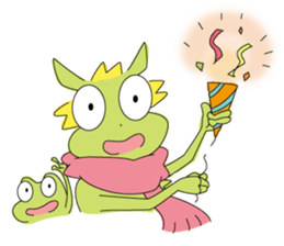 kamata&frog sticker #82195