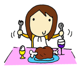 Rain & Shine! Eventful Tsugu-chan, JAPAN sticker #82239