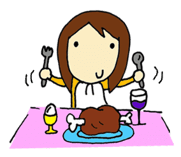 Rain & Shine! Eventful Tsugu-chan, JAPAN sticker #82239