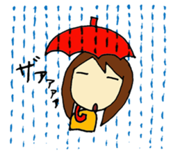 Rain & Shine! Eventful Tsugu-chan, JAPAN sticker #82247