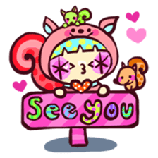 Hanappe*Animal sticker #82760