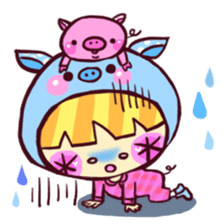 Hanappe*Animal sticker #82791