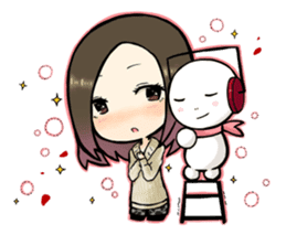 Hara Yumi's MaruMaru Radio Stamp sticker #83326