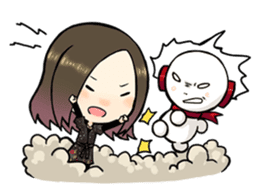 Hara Yumi's MaruMaru Radio Stamp sticker #83327