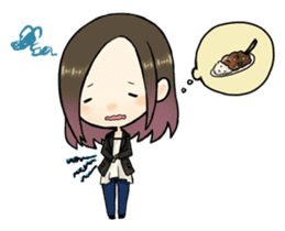 Hara Yumi's MaruMaru Radio Stamp sticker #83350