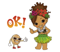 Hula Lehua Hawaiian sticker sticker #83357