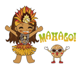 Hula Lehua Hawaiian sticker sticker #83358