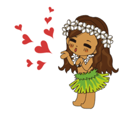 Hula Lehua Hawaiian sticker sticker #83359