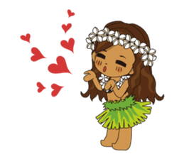 Hula Lehua Hawaiian sticker sticker #83359
