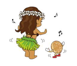 Hula Lehua Hawaiian sticker sticker #83360