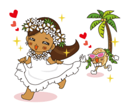 Hula Lehua Hawaiian sticker sticker #83361