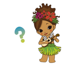 Hula Lehua Hawaiian sticker sticker #83363