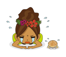 Hula Lehua Hawaiian sticker sticker #83371