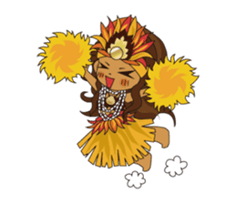 Hula Lehua Hawaiian sticker sticker #83377