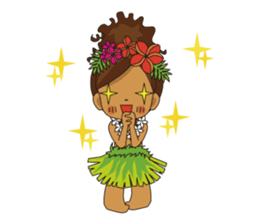 Hula Lehua Hawaiian sticker sticker #83378