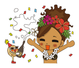 Hula Lehua Hawaiian sticker sticker #83379